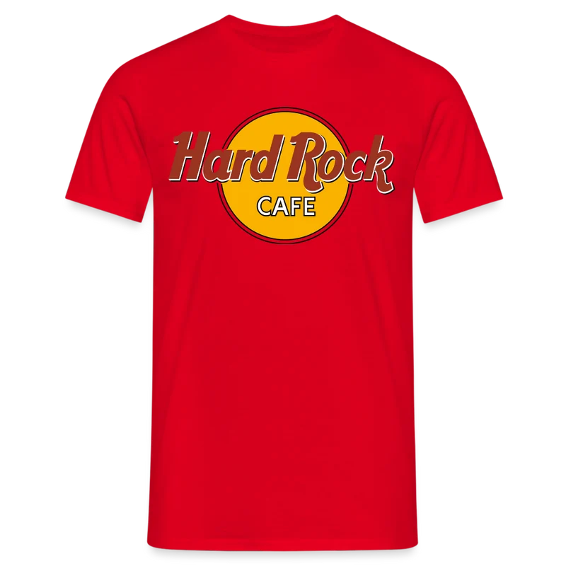 Herren Fashion Hard Rock T-Shirt Rundhals Unisex 100% Baumwolle Streetwear