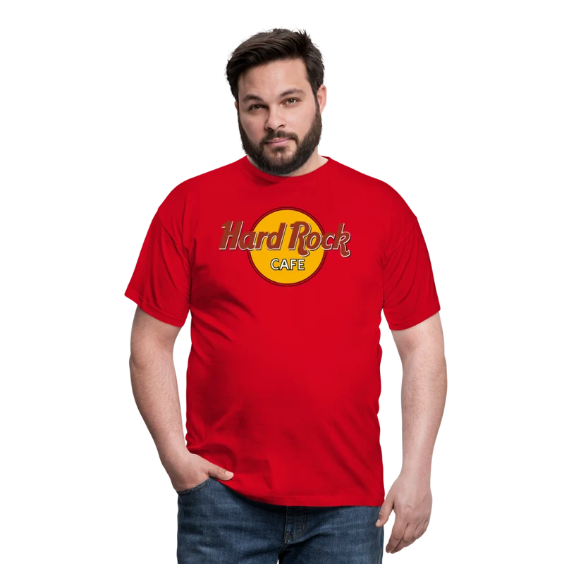 Herren Fashion Hard Rock T-Shirt Rundhals Unisex 100% Baumwolle Streetwear