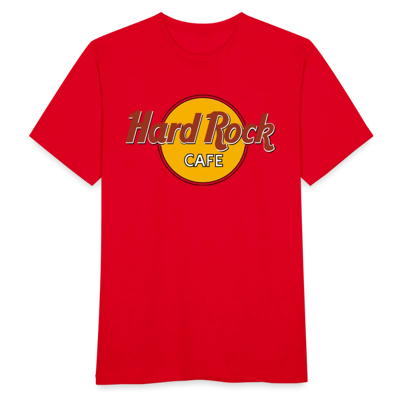 Herren Fashion Hard Rock T-Shirt Rundhals Unisex 100% Baumwolle Streetwear