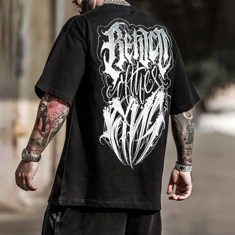 Fashion Herren Plus Size 3D T-Shirt Rundhals Unisex Sommer Hip Hop Streetwear