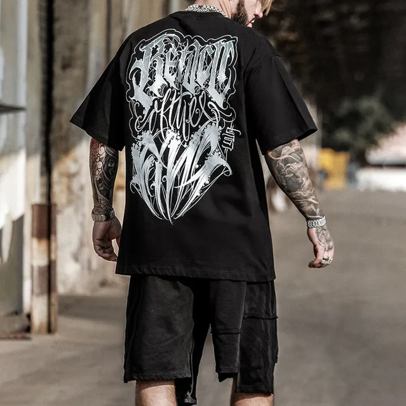 Fashion Herren Plus Size 3D T-Shirt Rundhals Unisex Sommer Hip Hop Streetwear