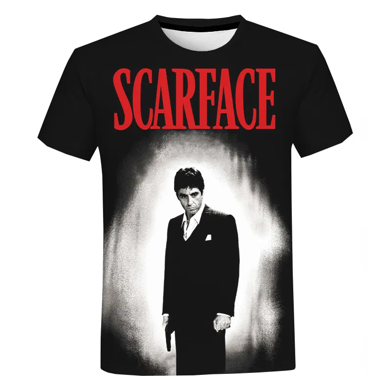 Herren Fashion Vintage 3D T-Shirt Rundhals Unisex Sommer Streetwear