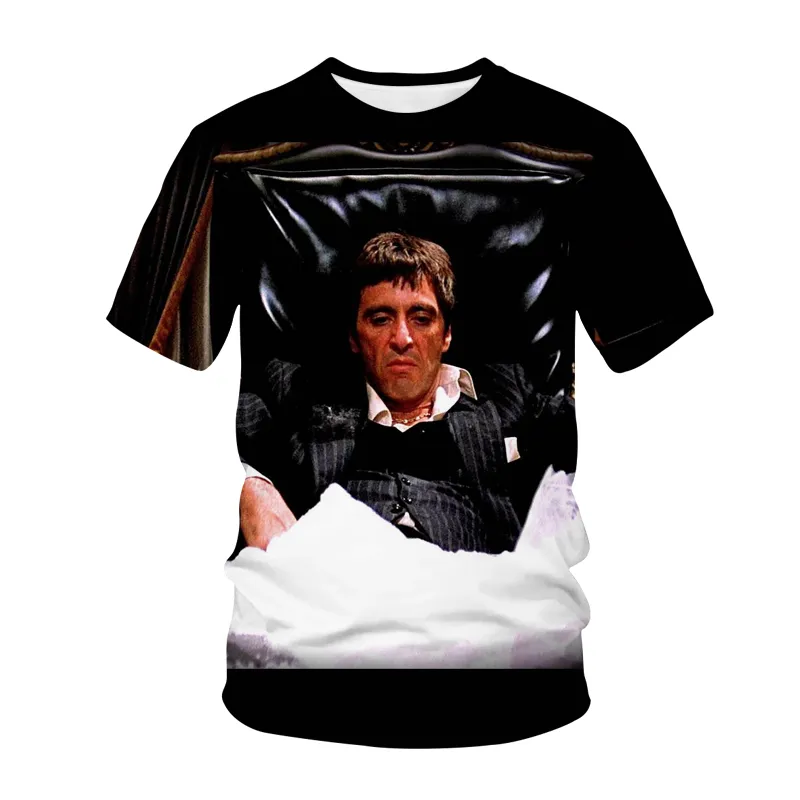 Herren Fashion Vintage 3D T-Shirt Rundhals Unisex Sommer Streetwear
