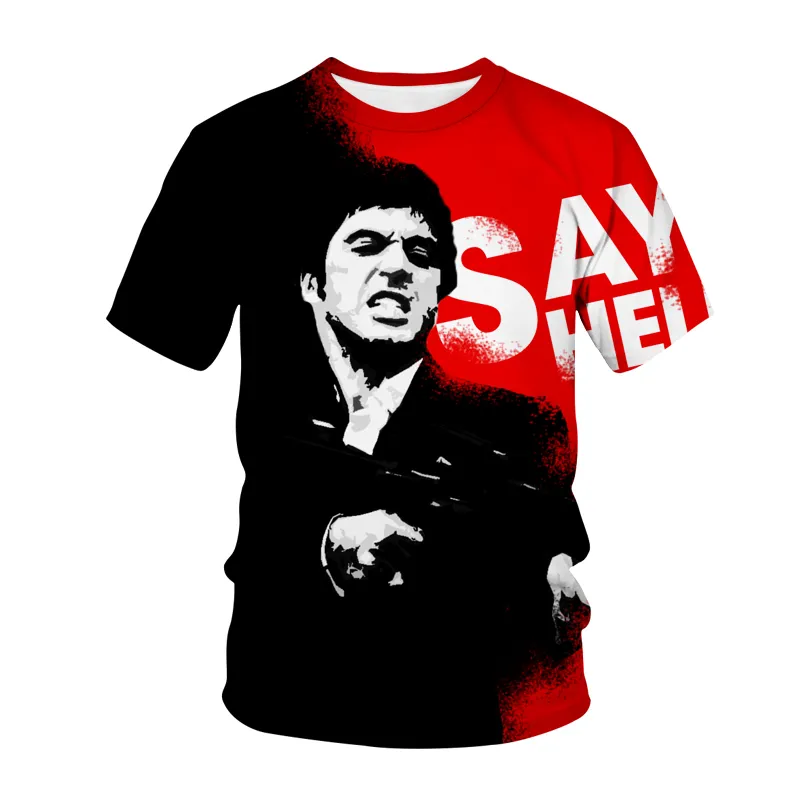 Herren Fashion Vintage 3D T-Shirt Rundhals Unisex Sommer Streetwear