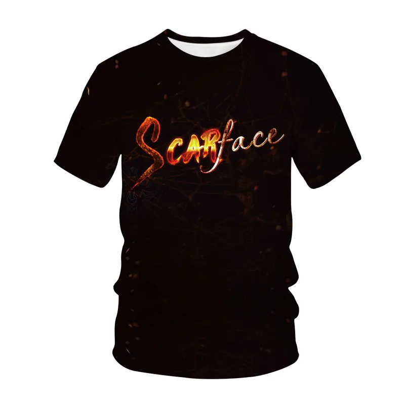 Herren Fashion Vintage 3D T-Shirt Rundhals Unisex Sommer Streetwear