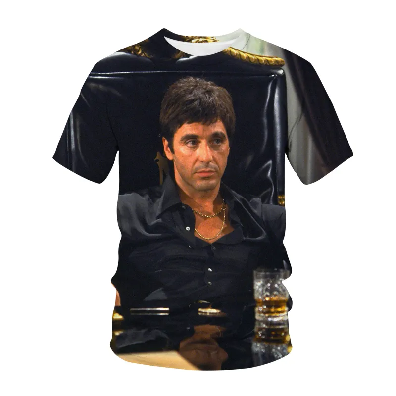 Herren Fashion Vintage 3D T-Shirt Rundhals Unisex Sommer Streetwear