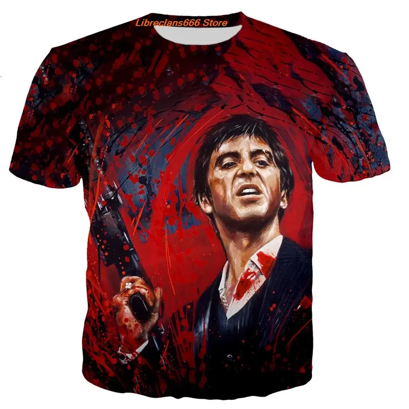 Herren Fashion Vintage 3D T-Shirt Rundhals Unisex Sommer Streetwear