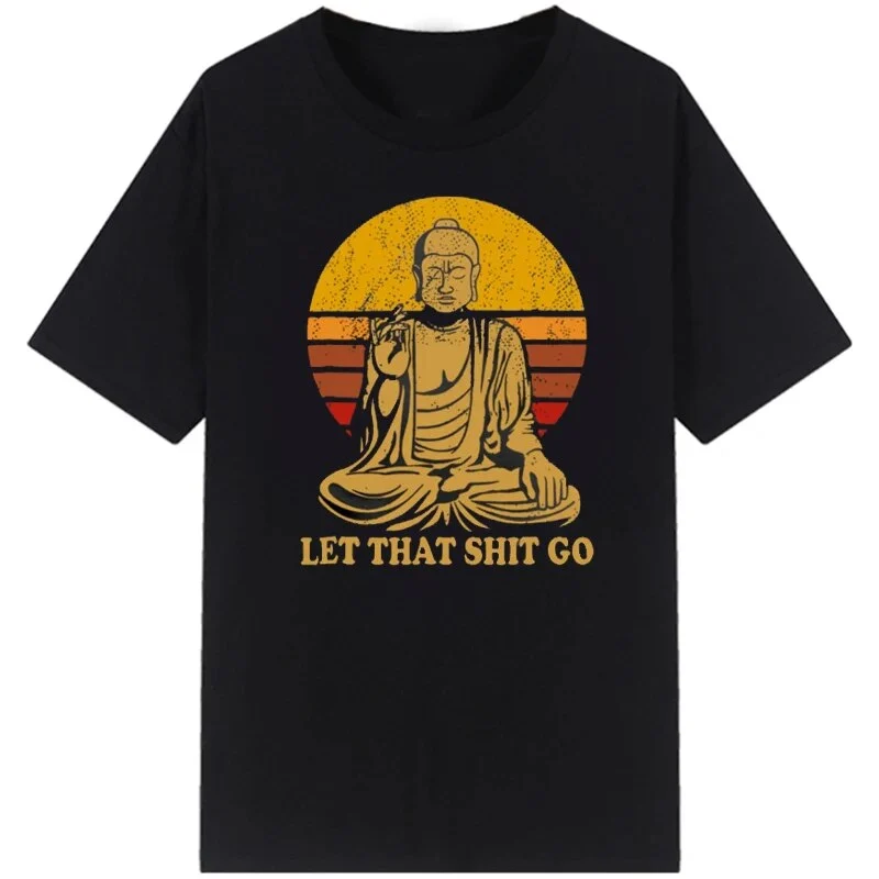 Damen Sommer Top Namaste T-Shirt Rundhals Streetwear lockeres Damentop