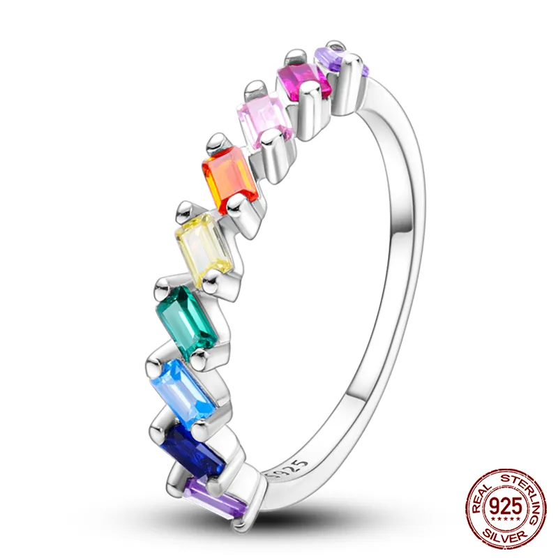 Massiv Sterling Silber 925 Ring filigran Fashion Damenring mit AAA Zirkonia