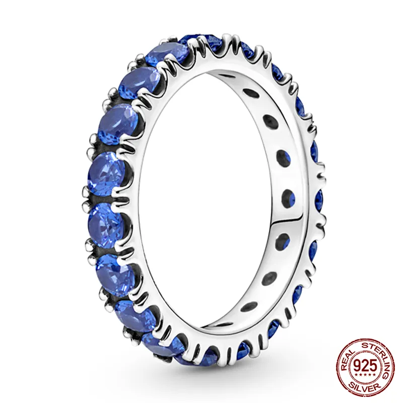 Massiv Sterling Silber 925 Ring filigran Fashion Damenring mit AAA Zirkonia