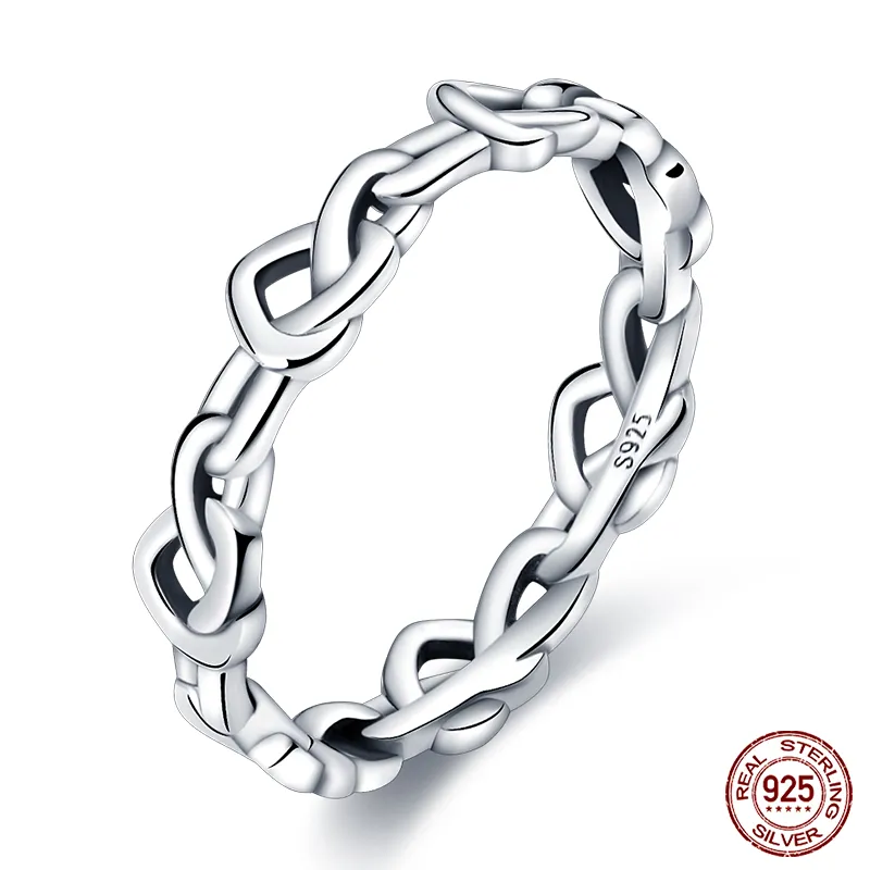 Massiv Sterling Silber 925 Ring filigran Fashion Damenring mit AAA Zirkonia