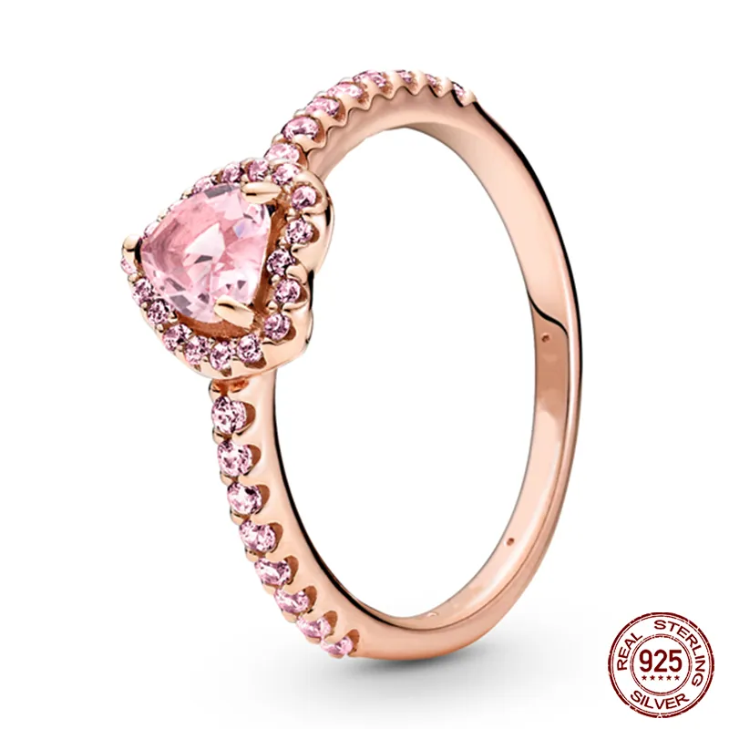 Massiv Sterling Silber 925 Ring filigran Fashion Damenring mit AAA Zirkonia
