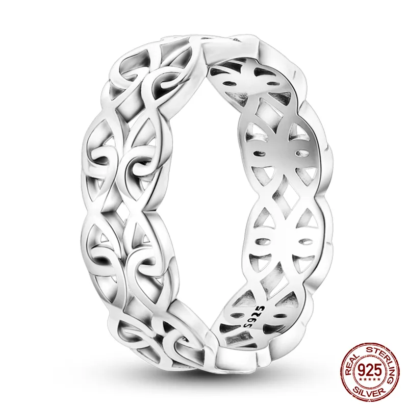 Massiv Sterling Silber 925 Ring filigran Fashion Damenring mit AAA Zirkonia