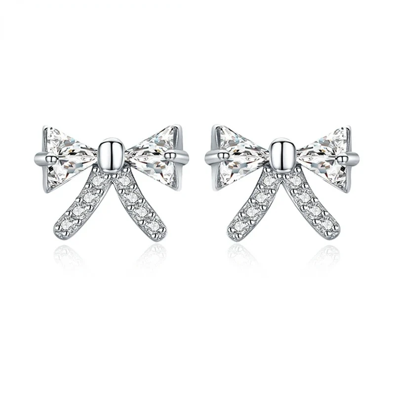 1 Paar Creolen aus 925 sterling Silber Schwarz Ohrringe Zirkonia Ohrstecker
