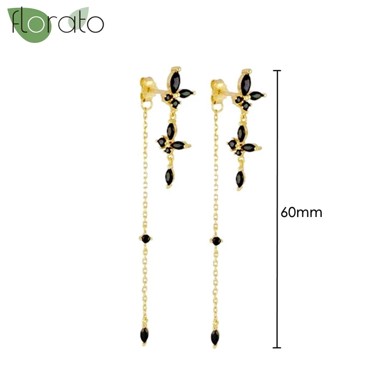1 Paar Creolen aus 925 sterling Silber Gold Ohrringe Zirkonia Ohrstecker