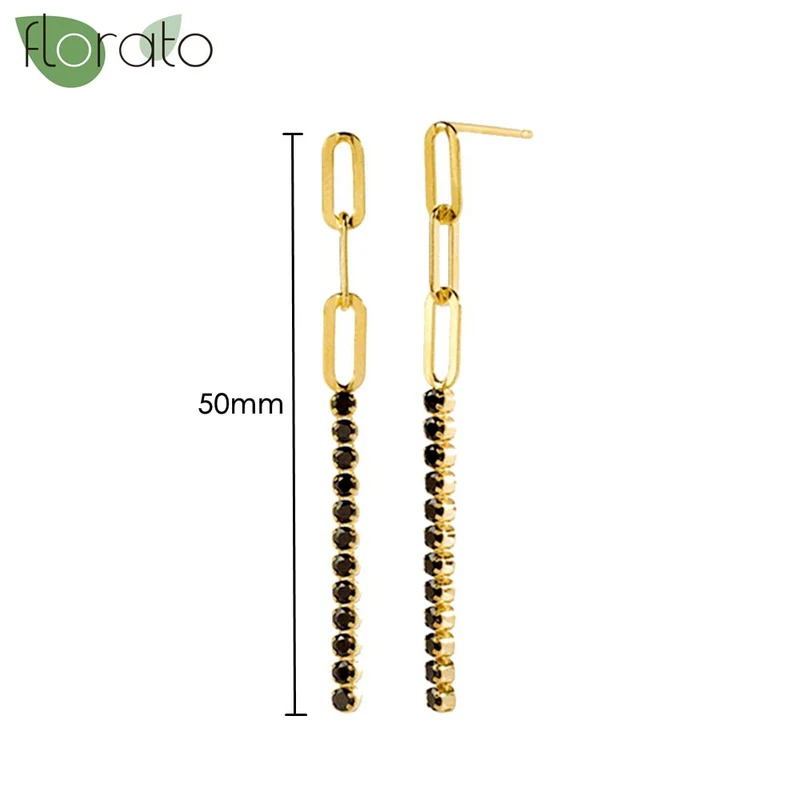 1 Paar Creolen aus 925 sterling Silber Gold Ohrringe Zirkonia Ohrstecker