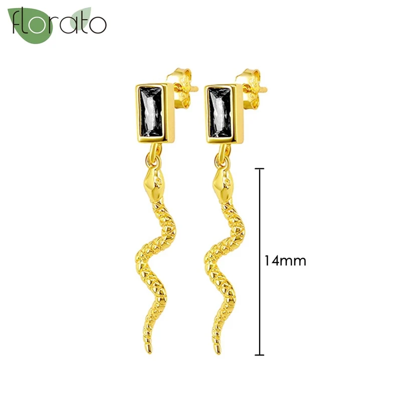 1 Paar Creolen aus 925 sterling Silber Gold Ohrringe Zirkonia Ohrstecker