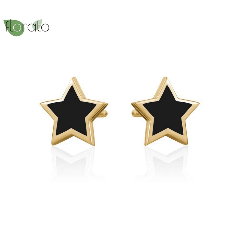 1 Paar Creolen aus 925 sterling Silber Gold Ohrringe Zirkonia Ohrstecker