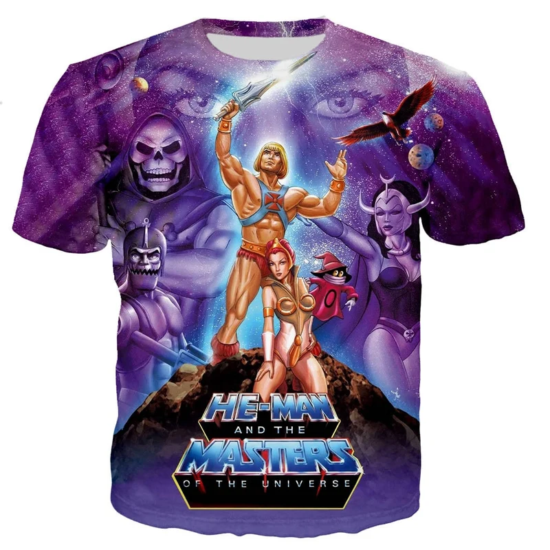 Herren Fashion Vintage 3D T-Shirt Rundhals Unisex Sommer Streetwear