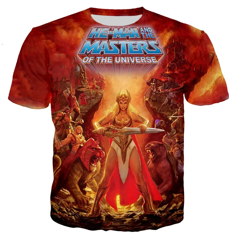 Herren Fashion Vintage 3D T-Shirt Rundhals Unisex Sommer Streetwear