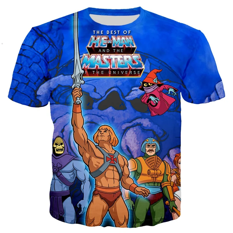 Herren Fashion Vintage 3D T-Shirt Rundhals Unisex Sommer Streetwear