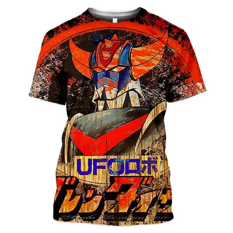Herren Fashion Vintage 3D T-Shirt Rundhals Unisex Sommer Streetwear