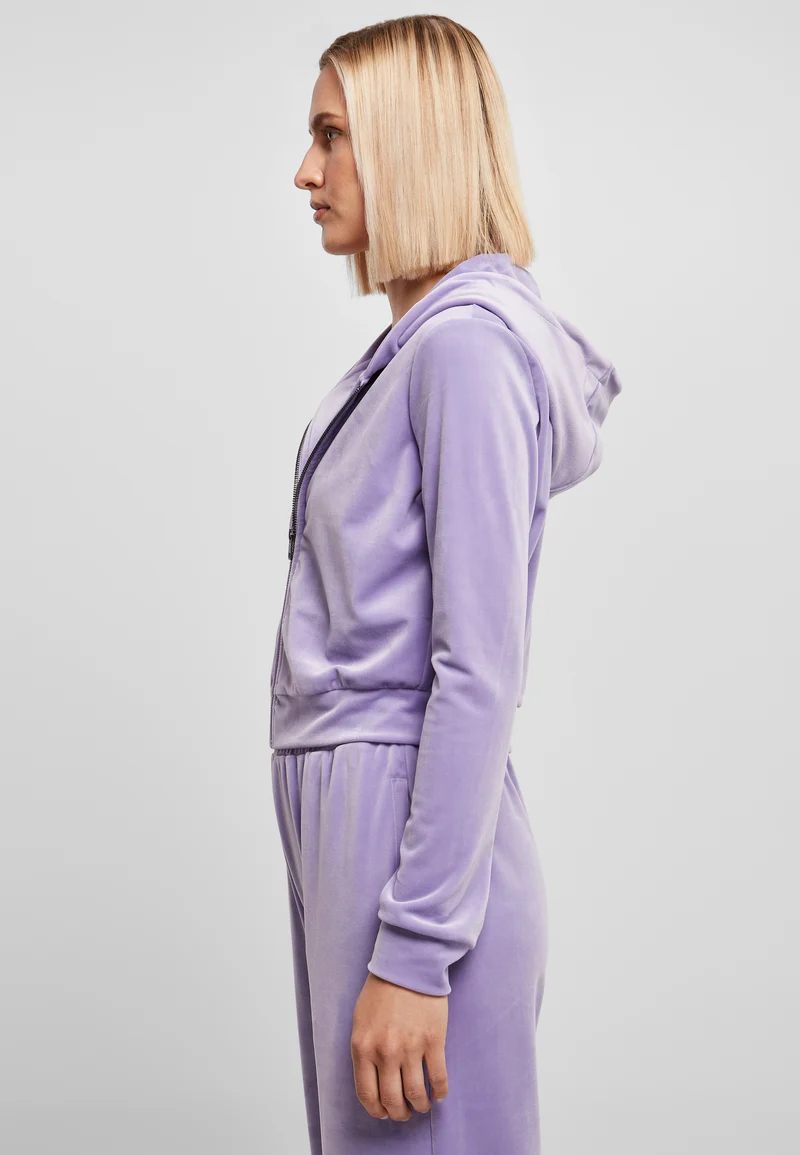 UC Short Velvet Zip Hoody