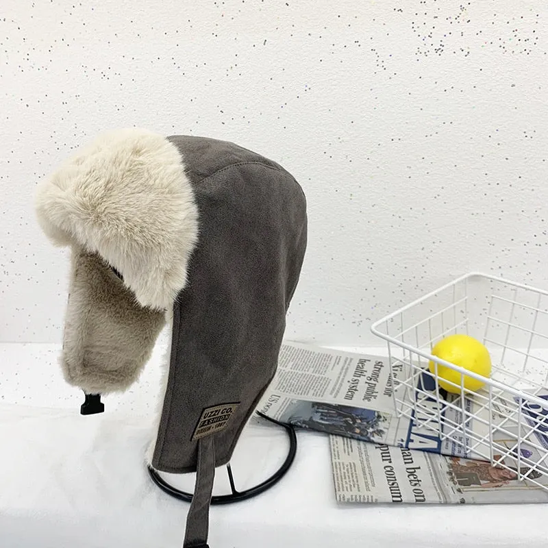 Fliegermütze Wintermütze Fellmütze Schapka Uschanka Pilotenmütze Mütze