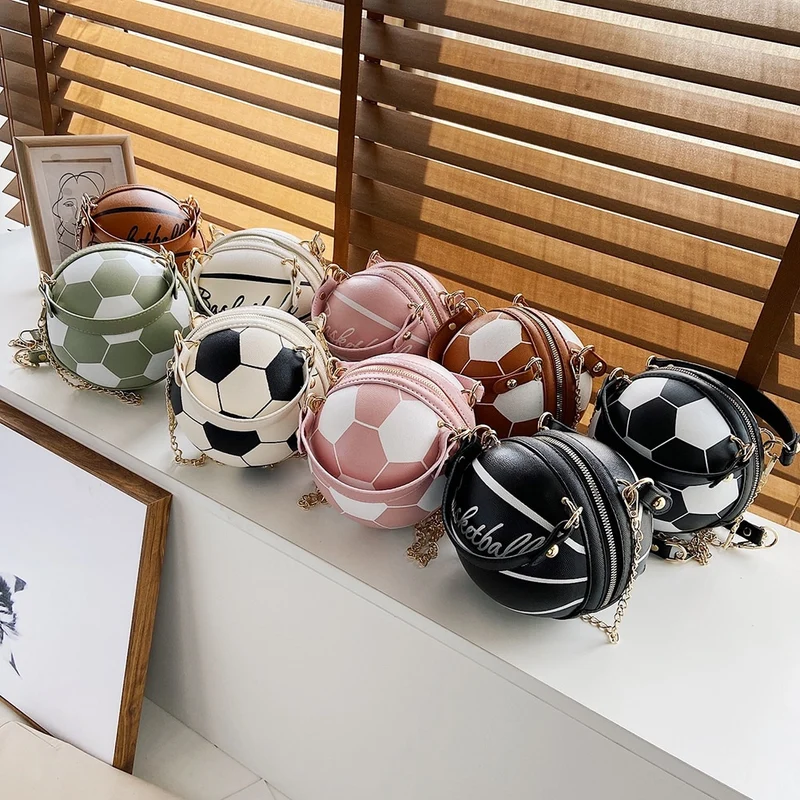 Damen Handtasche Schultertasche Fashion Umhängetasche Basketball