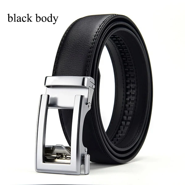 Jeans Gürtel Herren Damen Echt Leder Gürtel Schnalle Schwarz Braun NEU