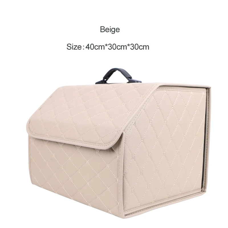 Leder Aufbewahrungsbox Kofferraum Organizer Auto Tasche Klappbarer