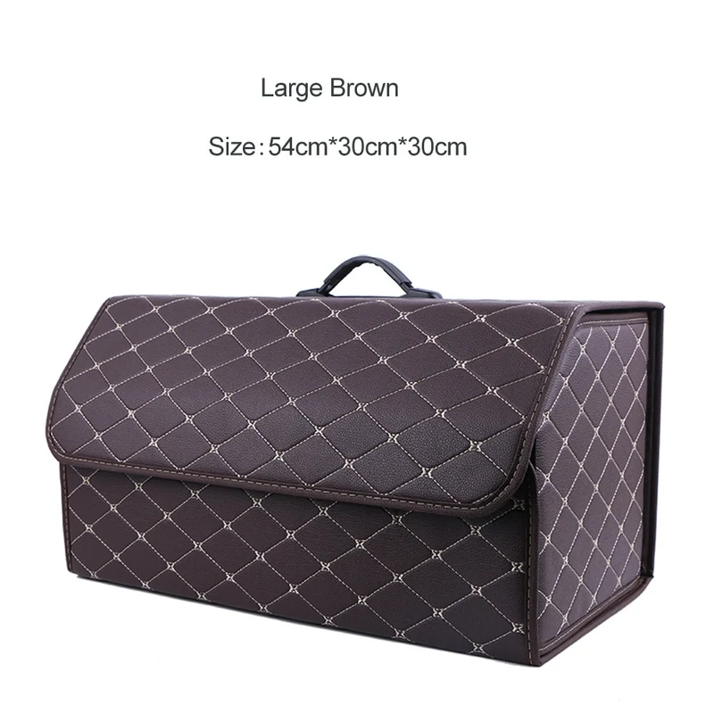 Leder Aufbewahrungsbox Kofferraum Organizer Auto Tasche Klappbarer