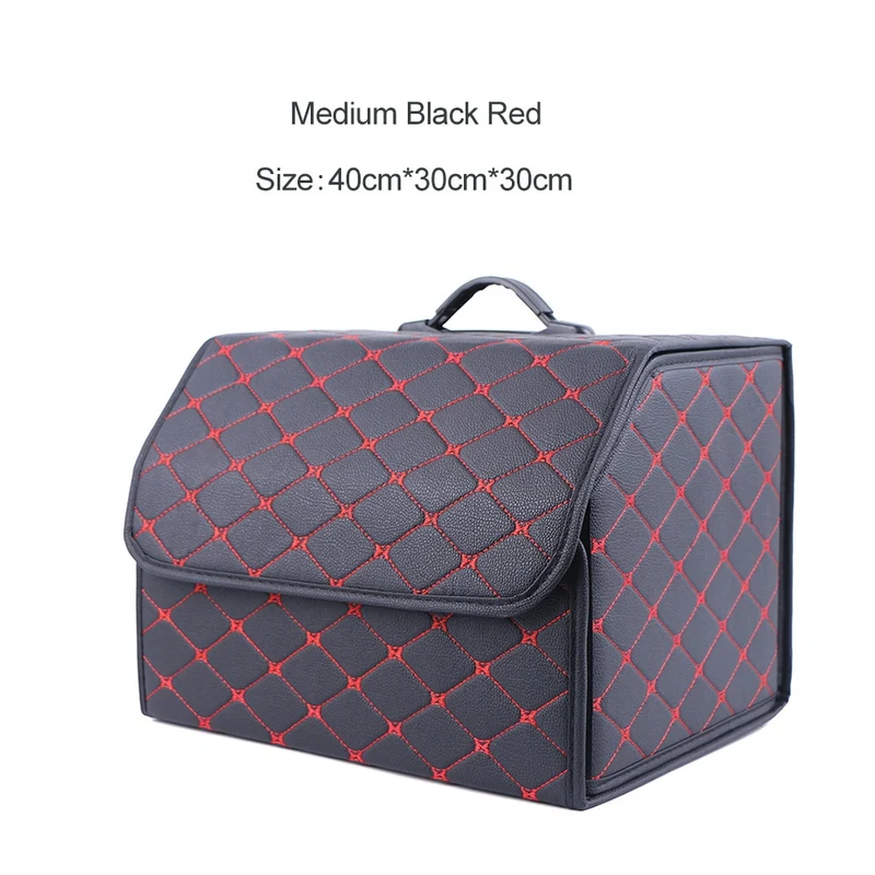 Leder Aufbewahrungsbox Kofferraum Organizer Auto Tasche Klappbarer