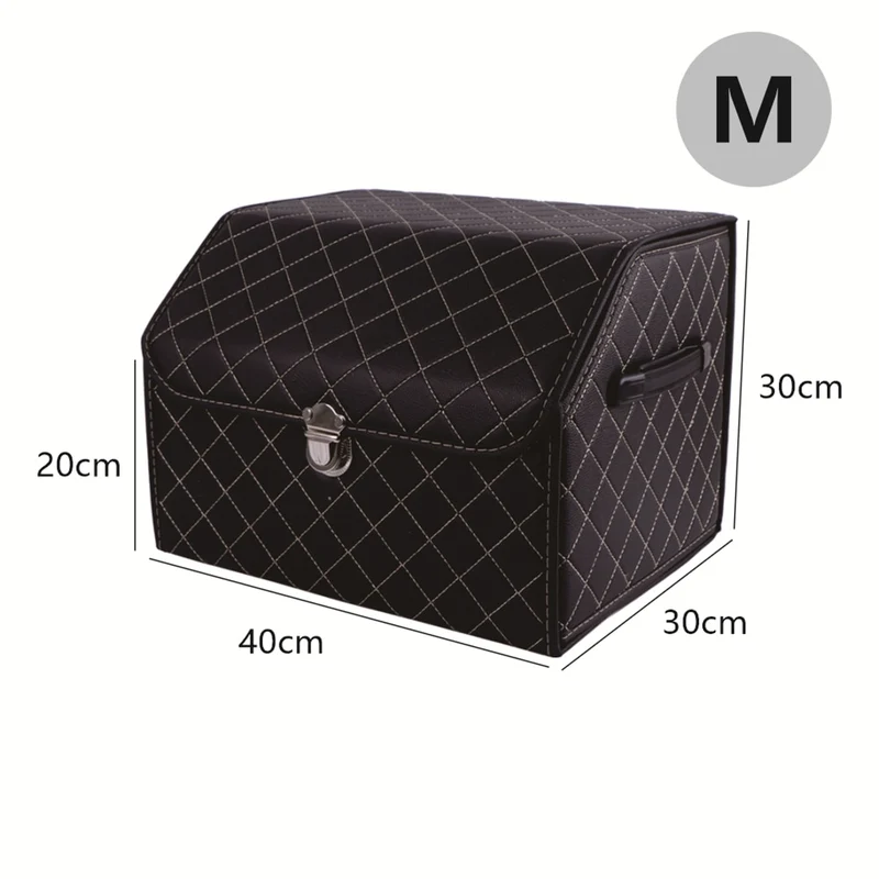 Leder Aufbewahrungsbox Kofferraum Organizer Auto Tasche Klappbarer