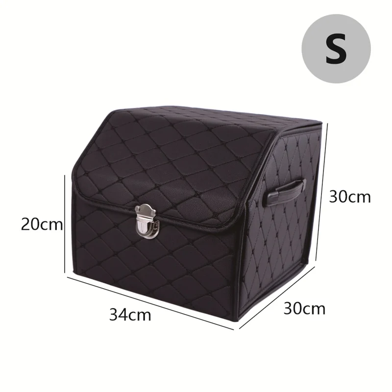 Leder Aufbewahrungsbox Kofferraum Organizer Auto Tasche Klappbarer