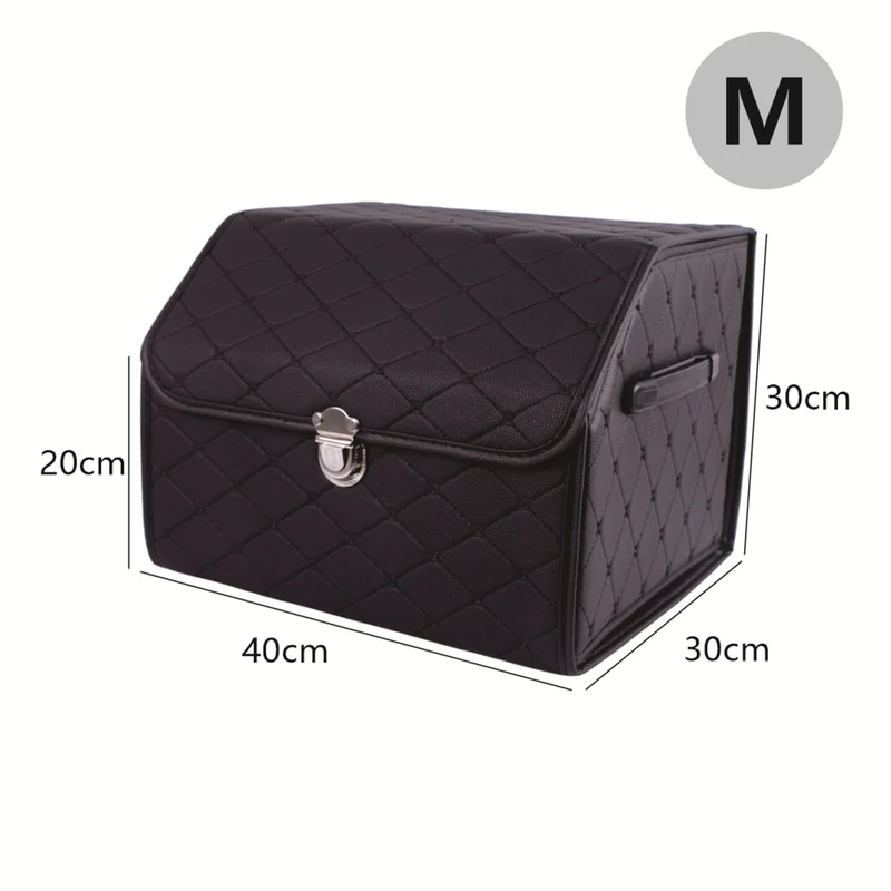 Leder Aufbewahrungsbox Kofferraum Organizer Auto Tasche Klappbarer