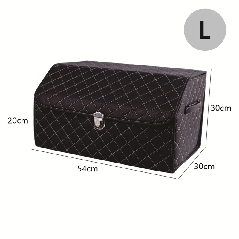Leder Aufbewahrungsbox Kofferraum Organizer Auto Tasche Klappbarer