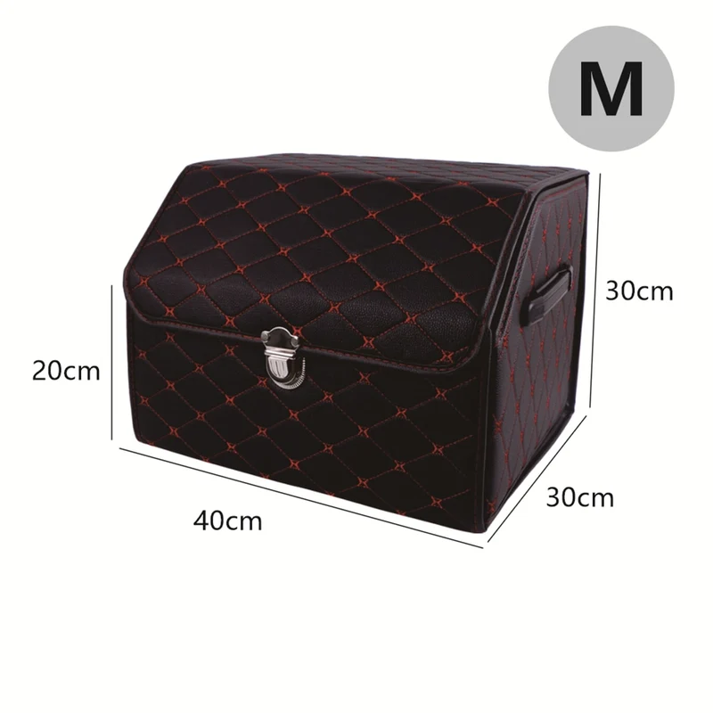Leder Aufbewahrungsbox Kofferraum Organizer Auto Tasche Klappbarer