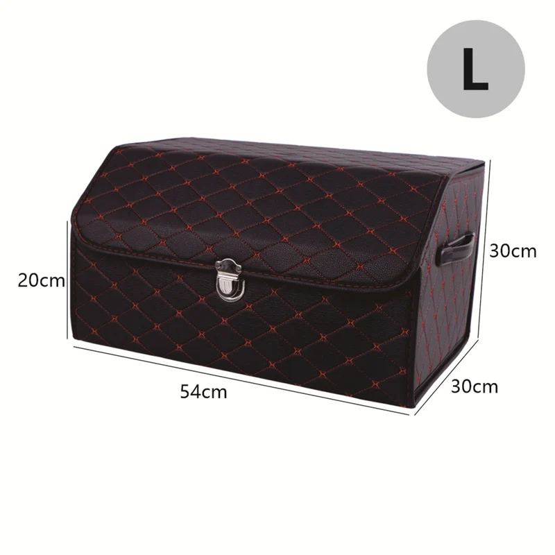 Leder Aufbewahrungsbox Kofferraum Organizer Auto Tasche Klappbarer