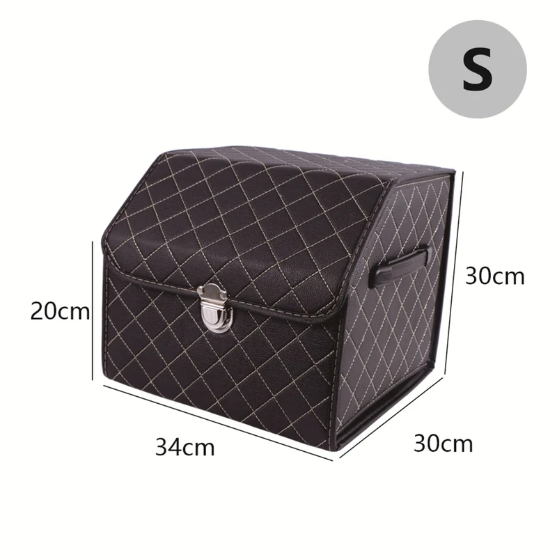 Leder Aufbewahrungsbox Kofferraum Organizer Auto Tasche Klappbarer