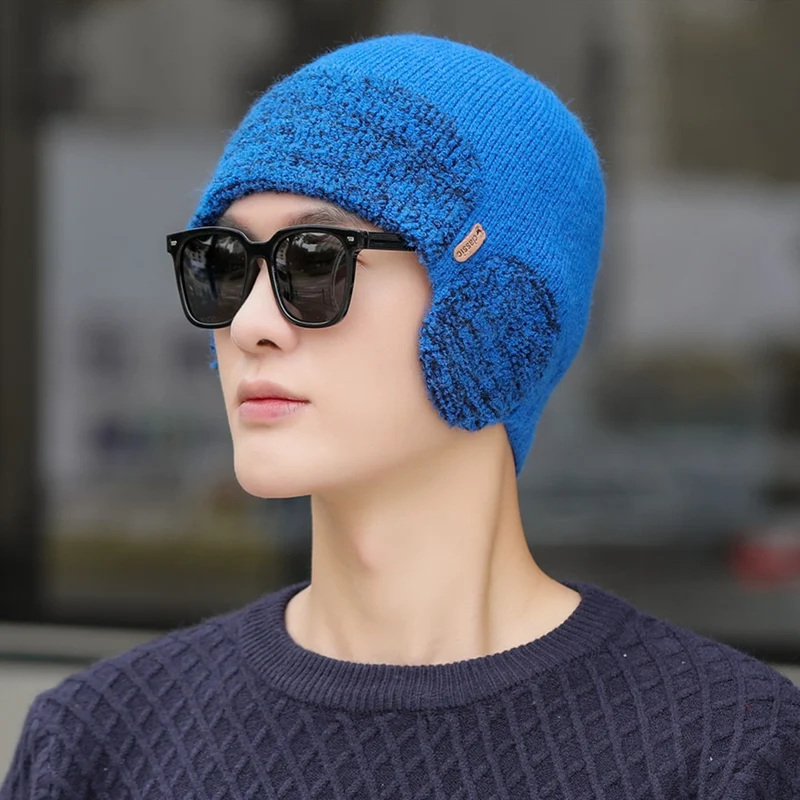Warme Herren Frauen Wintermütze Fleece Mütze Strickmütze Kappe Hut Unisex Cap