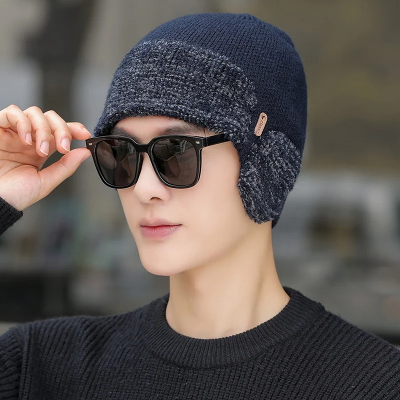 Warme Herren Frauen Wintermütze Fleece Mütze Strickmütze Kappe Hut Unisex Cap
