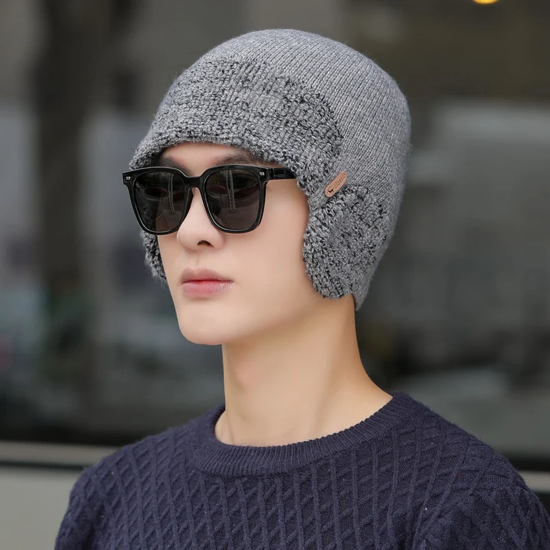 Warme Herren Frauen Wintermütze Fleece Mütze Strickmütze Kappe Hut Unisex Cap
