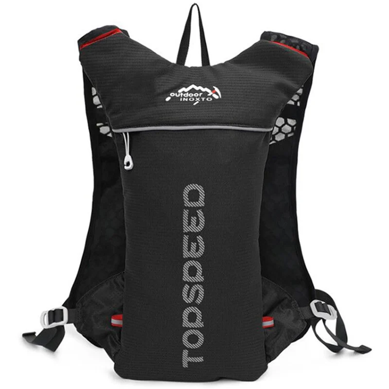 INOXTO trail Ultraleichter Fahrrad Lauf Rucksack mit 5-Liter Trinksystem und Reflektoren