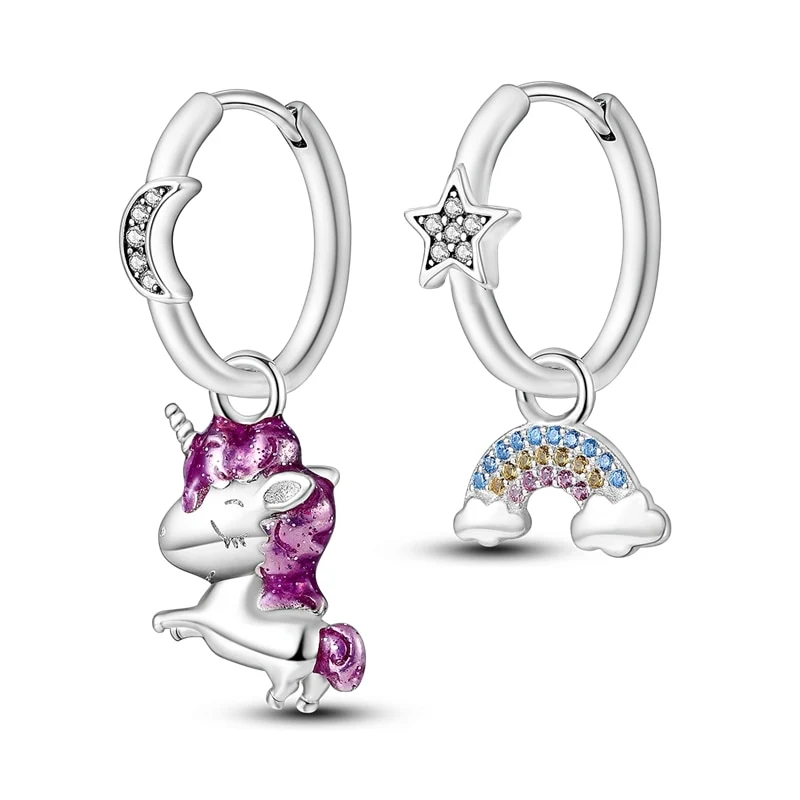 1 Paar Creolen aus 925 sterling Silber Ohrringe Ohrschmuck Zirkonia Ohrstecker