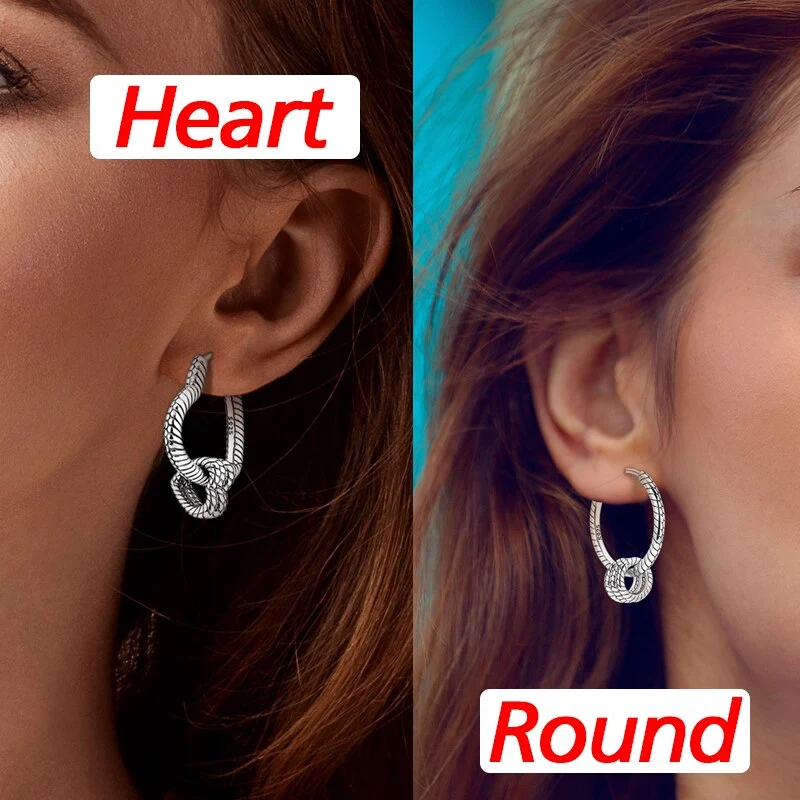 1 Paar Creolen aus 925 sterling Silber Ohrringe Ohrschmuck Zirkonia Ohrstecker