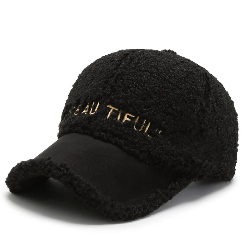 Warme Baseball Cap Damen Wintermütze Teddy Mütze Kappe Hut Unisex