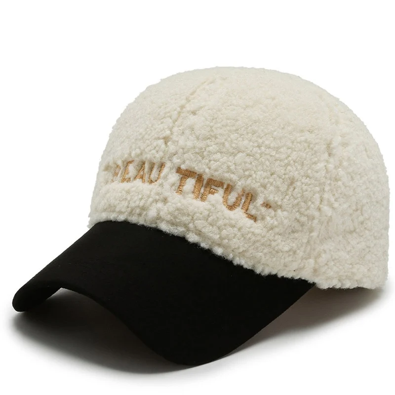 Warme Baseball Cap Damen Wintermütze Teddy Mütze Kappe Hut Unisex