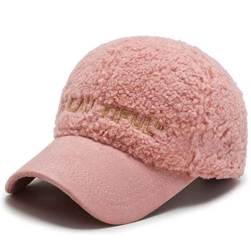 Warme Baseball Cap Damen Wintermütze Teddy Mütze Kappe Hut Unisex