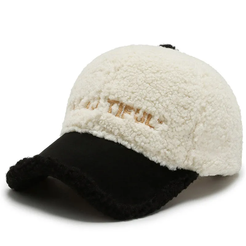 Warme Baseball Cap Damen Wintermütze Teddy Mütze Kappe Hut Unisex